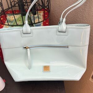 Dooney & Bourke Sky Blue Patent Tote